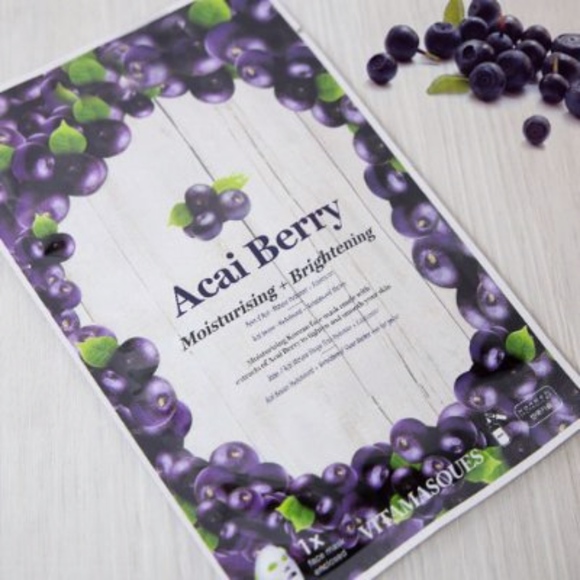 VITAMASQUES | Acai Berry Sheet Mask (Pack of 5) - Picture 4 of 7